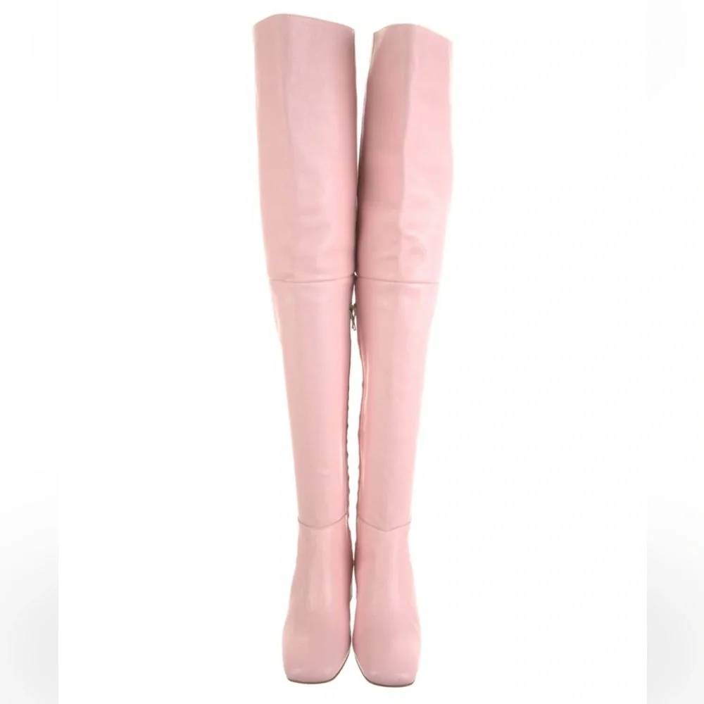 Jacquemus Arlequin Over-the-knee Boots Pink NIB Size 6